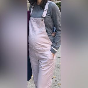 Hatch lilac maternity overalls